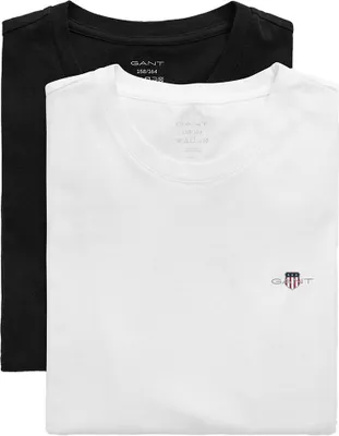 Immagine prodotto di Gant 900005008 Maglietta a maniche corte, 2 pezzi: bianco, nero; 8-10 anni, ragazzo; bianco, nero; 8-10 anni