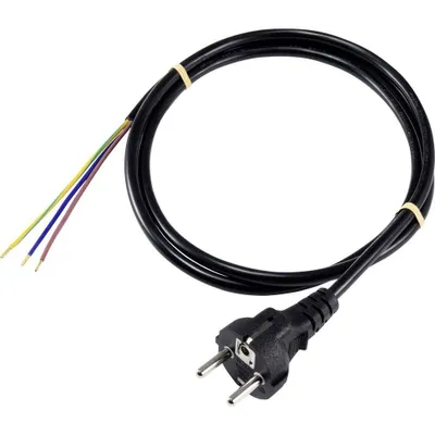 Produktbild von Sygonix SY-5178372 Strom Anschlusskabel Schwarz 5 m