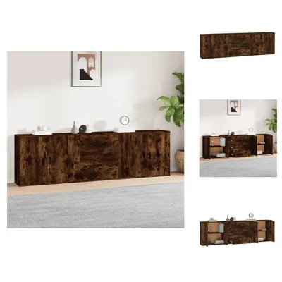 Produktbild von vidaXL Sideboards 3 Stk. Räuchereiche Holzwerkstoff -  Sideboards