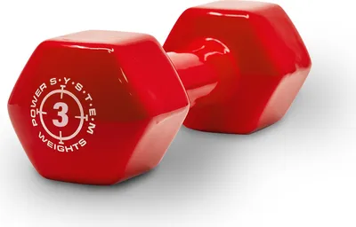 Obrázok produktu pre Power System Vinyl Dumbell 3 kg red