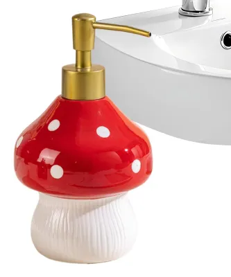 Productafbeelding van Schattige Paddenstoel Zeepdispenser van Keramiek