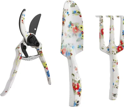 Immagine prodotto di Outsunny Set di attrezzi da giardino 3 pezzi in metallo con cuneo per donne e uomini multicolore