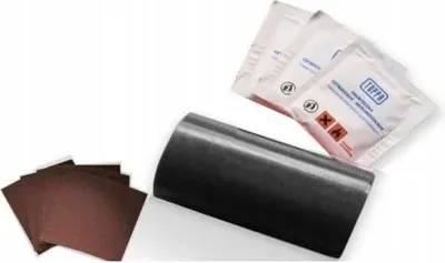 Obrázek produktu pro Sada na opravu plachet 220x10cm ČERNÁ