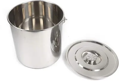Produktbild von Edelstahl-Eimer, 20 Liter, mit Deckel