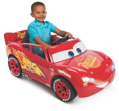 Elektrische Kinderauto 6V Disney Cars Bliksem McQueen rot