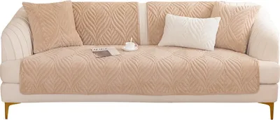 Produktbild von (70 * 210 cm, Khaki) Sofa-Überwurfdecke, warme, superweiche, kurze Plüschdecke/Sofabezug für 1 2 3-Sitzer L-Form U-Form Ecksofa