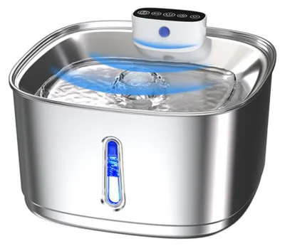 Produktbild von INF Kabelloser Edelstahl-Trinkbrunnen 2L Wiederaufladbar mit 3-Modi-Sensor