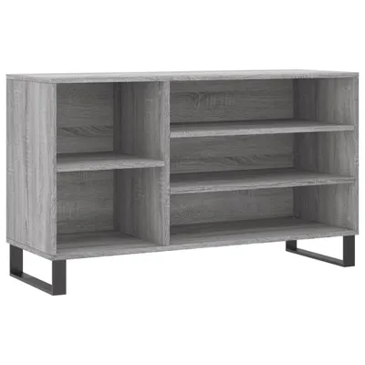 Zdjęcie produktu dla vidaXL Stojak na buty szary Sonoma 102x36x60 cm Materiał drewnopochodny