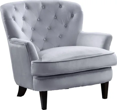 Produktbild von ATLANTIC home collection Sessel LEO B85cm x T90cm x H88cm, Farbe:Samt-Grau