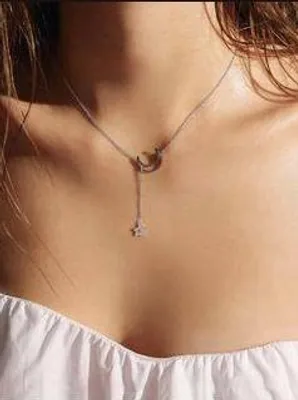 Produktbild von Celebrity Lange Boho Halskette Silber 52