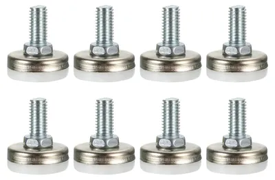 Productafbeelding van Meubelnivellering Verstelbaar - M8 x 16 - Zilver - Meubelpoten
