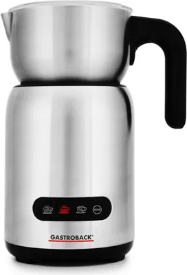 Produktbild von Gastroback Design Milk & Chocolate Advanced, Automatic milk frother/warmer, Edelstahl, Edelstahl, 300 ml, 600 ml, 0,6 l