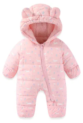 Produktbild von Omgoods – Baby-Overalls mit Kapuze und abnehmbaren Mützen