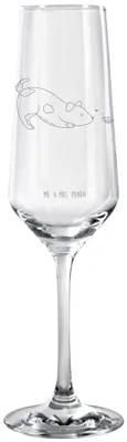 Produktbild von Mr. & Mrs. Panda Glas Hund Marienkäfer - Transparent - Geschenk, Sprüche, Champagnerglas, Trinkglas, Mischlinghund, graviertes sektglas, Schaumweinglas, Mischlingshund