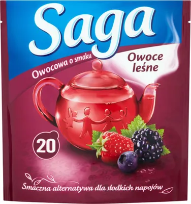 Zdjęcie produktu dla Owoce Leśne Herbata Saga 20 torebek
