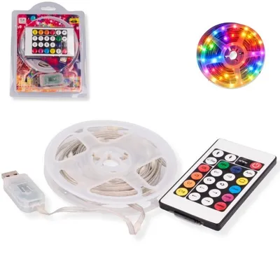 Obrázek produktu pro Usb Vícebarevný Led Pásek S Dálkovým Ovládáním 5M.