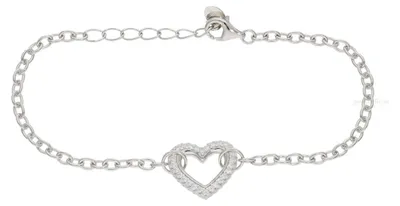 Produktbild von Mabina Armband mit Herz 533545 Sterling Silber Zirkonia