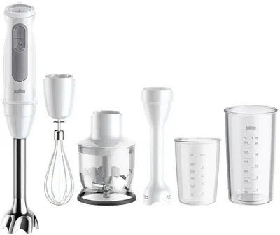 Image de Mixeur plongeant multifonctions 1000w blanc - Braun - MQ50220M - multiquick 5.