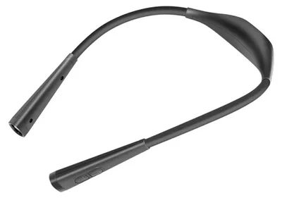 Immagine prodotto di Partel, lampada da lettura ricaricabile con fascia per il collo e bracci LED flessibili, colore nero