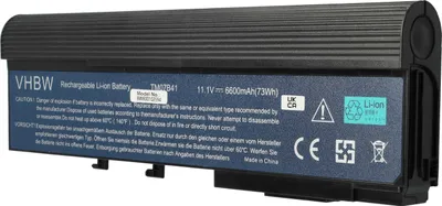 Produktbild von vhbw Akku kompatibel mit Acer Extensa 4620, 4620 Serie, 3100 Notebook (6600 mAh, 11,1 V, Li-Ion)