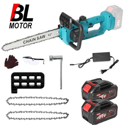 Produktbild von Elektrische Kettensäge 30 cm - Akku Motorsäge - Bürstenloser Motor - Kabellos - 18 V wiederaufladbar - Mit 2 Akkus