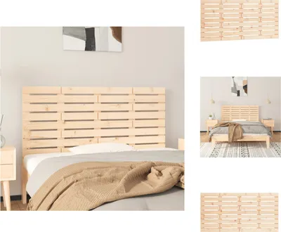 Produktbild von vidaXL Wand-Kopfteil 126x3x63 cm Massivholz Kiefer -  Kopf- & Fußenden