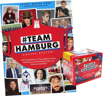 Image de Team Hamburg - Autocollants à collectionner - 1 présentoir (50 sachets) + 1 album
