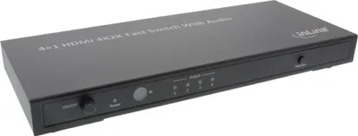 Obrázok produktu pre InLine HDMI 4K2K Switch - 4-fach - mit Audio