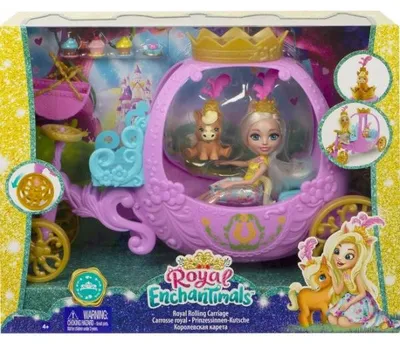 Image de Enchantimals poupee peola poney et le carrosse royal - figurine 15 cm - animal poney - mattel gyj16