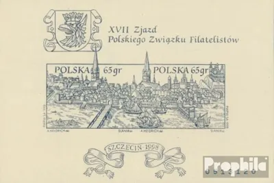 Produktbild von Briefmarken Polen 1998 Mi Block133B (kompl.Ausg.) ungezähnt postfrisch Kongress Philatelistenvereinigung