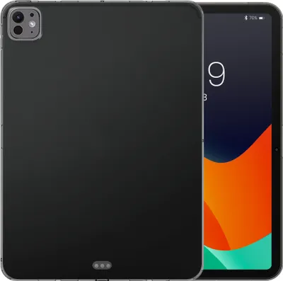 Produktbild von kwmobile Hülle kompatibel mit Apple iPad Pro 11" (2024) Hülle - weiches TPU Silikon Case transparent - Tablet Cover Schwarz Transparent