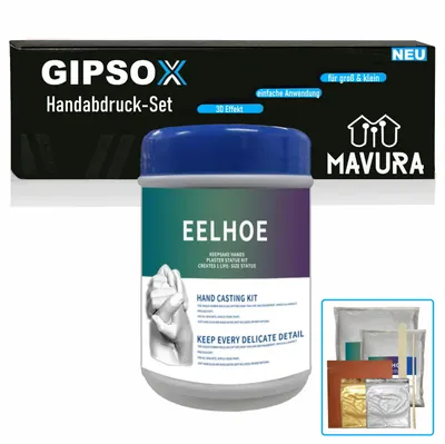 Obrázek produktu pro GIPSOX sada sádrových odlitků otisků dětských rukou otisků dětských rukou pár nohou