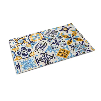 Obrázek produktu pro Rohožka před dveře - Podložka na zachytávání nečistot- Protiskluzová vnitřní venkovní rohožka - 90x60 cm - Azulejo