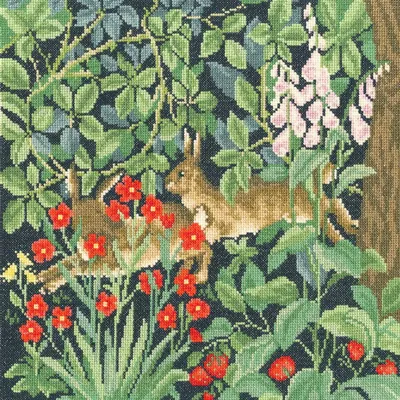 Obrázek produktu pro Bothy Threads Souprava pro vyšívání křížkem Rabbit green, DIY, XAC16, 31x31cm