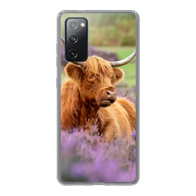 Produktbild von MuchoWow® Handyhülle Schutzhülle Hülle für Samsung Galaxy S20 FE Schottischer Highlander - Braun - Büsche Silikon Softcase Handy Hülle - Abdeckung