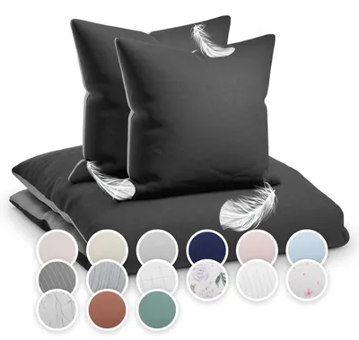 Image de Sleepwise Literie 155x200 cm, Microfibre Testé OEKO-TEX, Housse de couette douce hiver et été, Antistatique & Respirante, Couverture de duvet anti-allergique Sans repassage, 1 housse de couette & 1 taie d'oreiller