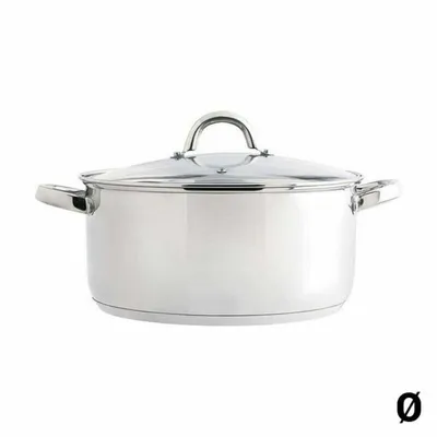 Produktbild von Kasserolle mit Glasdeckel Quid Ottawa Edelstahl - 22 cm