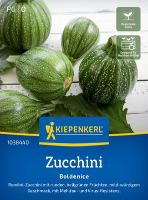 Produktbild von Kiepenkerl Zucchinisamen Boldenice F1 Cucurbita pepo 6 Pflanzen
