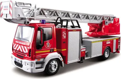 Produktbild von BBURAGO Iveco Magirus, Feuerwehrauto, Rot, Silber, Weiß