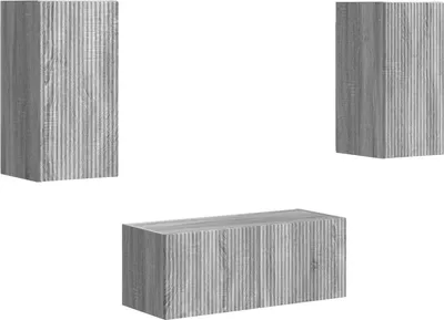 Immagine prodotto di vidaXL Set di mobili TV da parete 6 pezzi in legno Grigio Sonoma