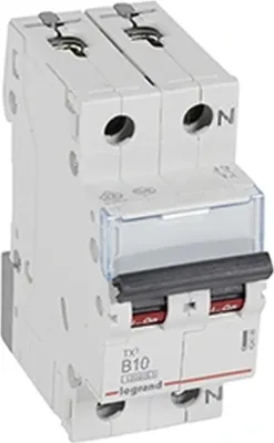 Produktbild von Legrand LS-Schalter, 10kA, B, 10A/1pol+N, 2TE, 1 Stk.