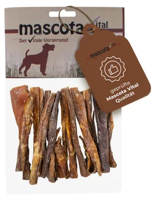 Produktbild von mascota vital - Getrockneter Pferdemagen für Hunde – Proteinreicher, fettarmer Kausnack ohne künstliche Zusätze | Langanhaltender Kauspaß & Zahnpflege | Ideal für empfindliche Hunde