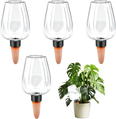 Obrázok produktu pre Zavlažovacie gule 4 ks, plast, pre izbové rastliny