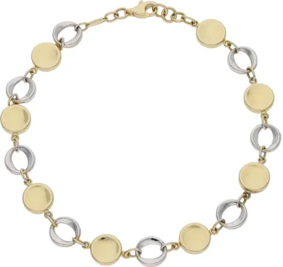 Produktbild von JuwelmaLux Armband 585/000 (14 Karat) Bicolor Gold- und Weißgold JL41-03-0067