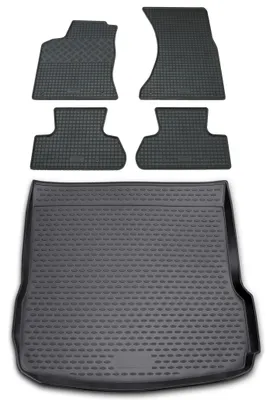 Produktbild von Gummi Kofferraumwanne + Fußmatten Set für Audi Q5 8R, Bj. 11/2008-2016