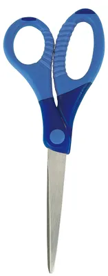 Bastelschere Gripy, 17,5 cm, spitz, rostfreier Stahl, blau