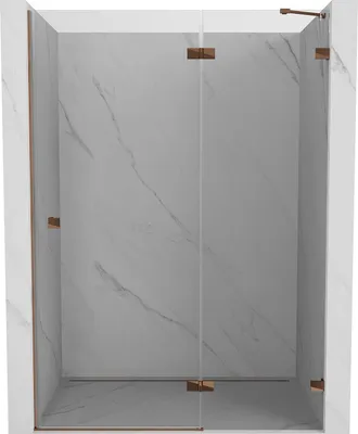 Produktbild von Mexen Lunar Duschdrehtür rechts 135 cm, transparent, Roségold - 834-135-000-60-00-P