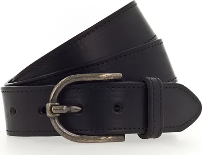 Produktbild von MUSTANG Leder Gürtel Leather Belt W80 Black schwarz