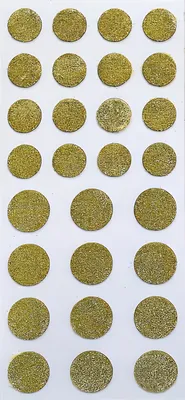 Produktbild von My Journal Sticker Punkte Glitter Gold
