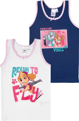 Immagine prodotto di Canottiera Paw Patrol per bambine e bambini bianco/blu (confezione da 2) 110/116